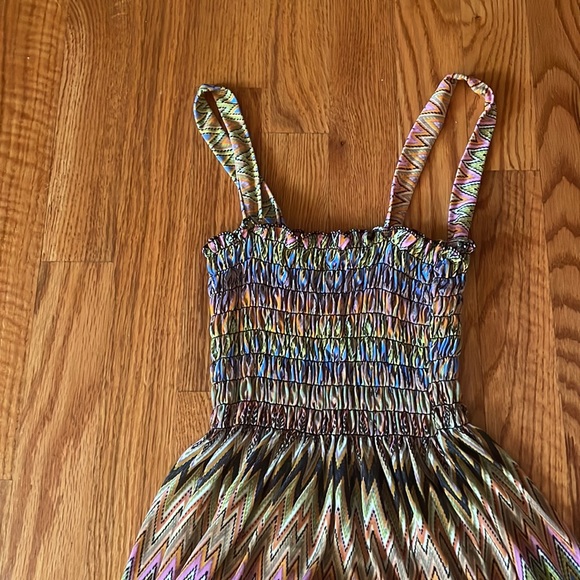 Multi-Colored Dress, Brand: Unknown, Size: Small/Medium (stretchy material) - Picture 3 of 4